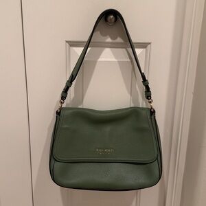 Kate Spade Sage Green Leather Shoulder Bag
